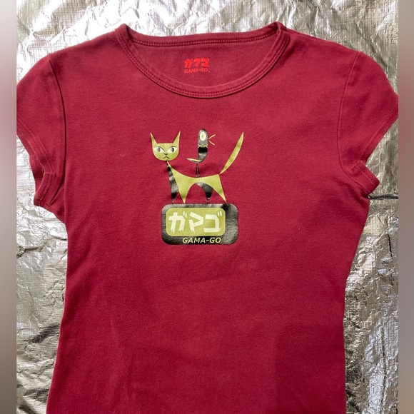 Y2K Rare, Gama Go, Cat & Bird Original Art T-shirt, M - Picture 2 of 3